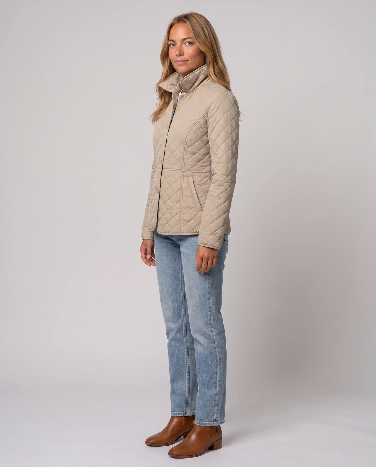 Veste matelassée à col chemise
