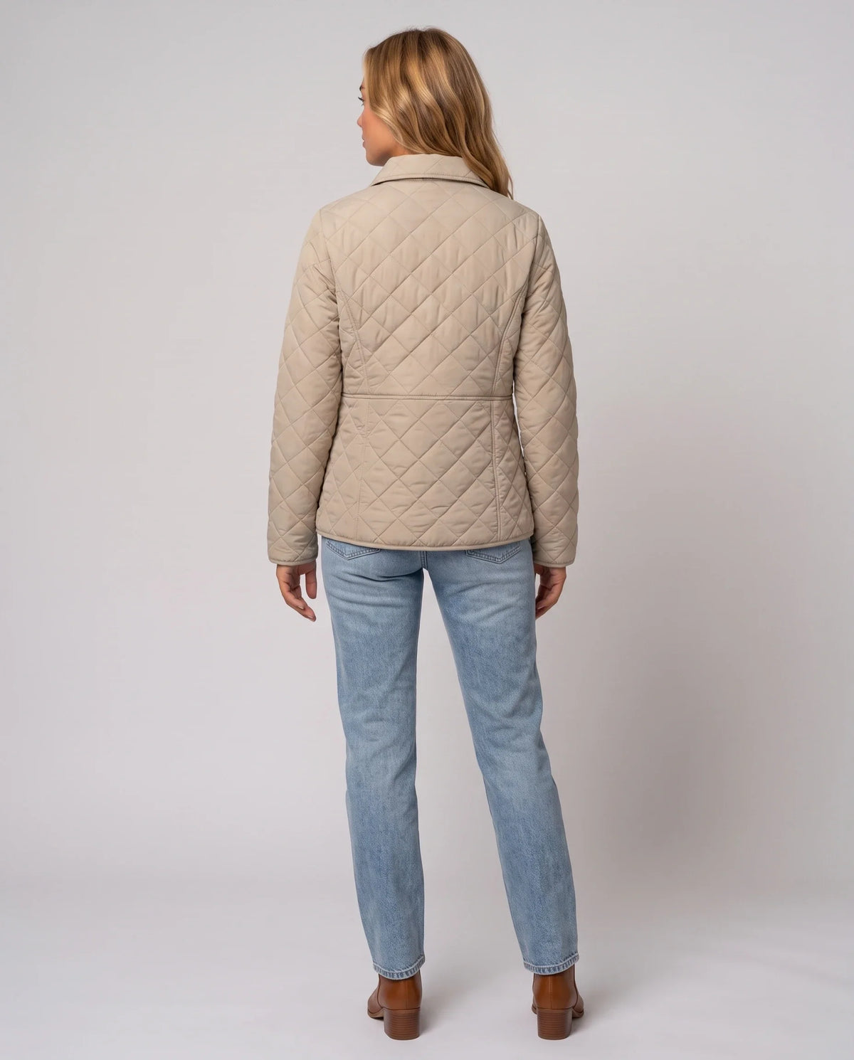 Veste matelassée à col chemise