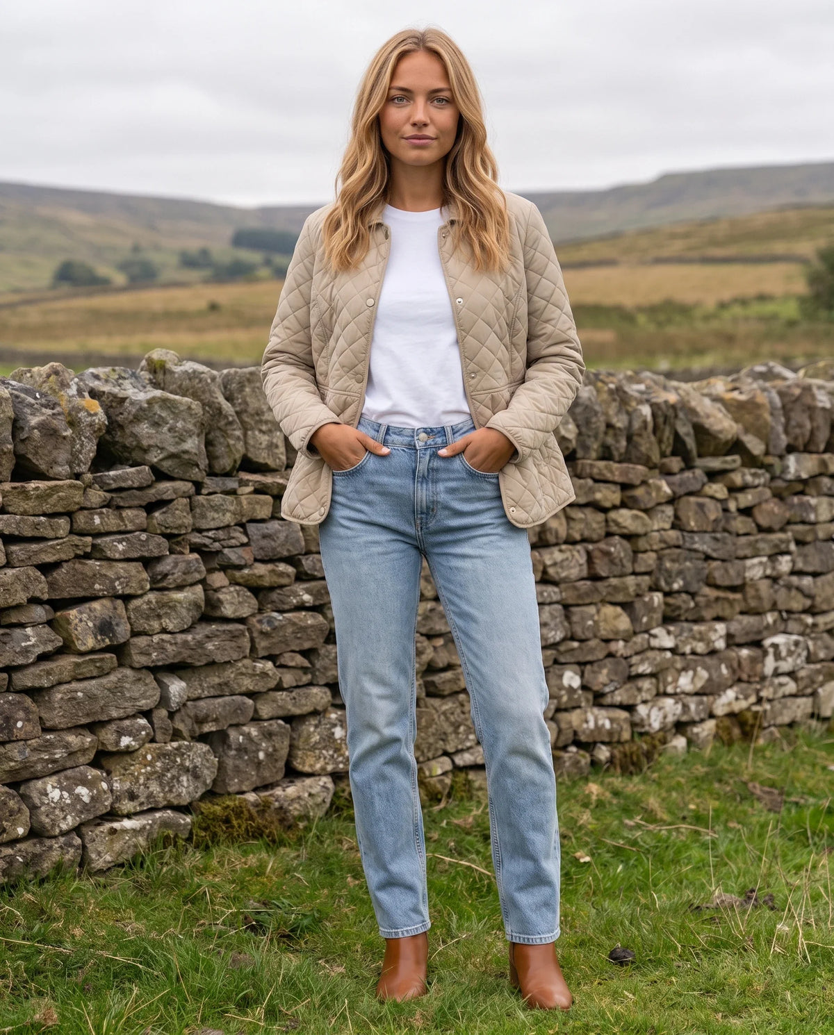 Veste matelassée à col chemise