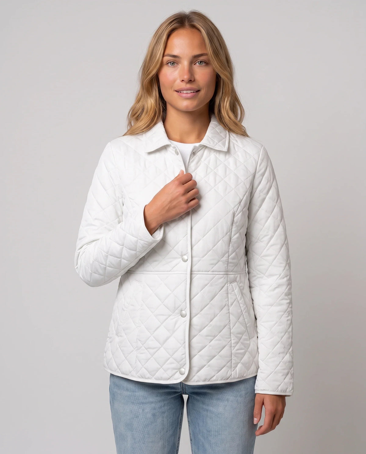Veste matelassée à col chemise