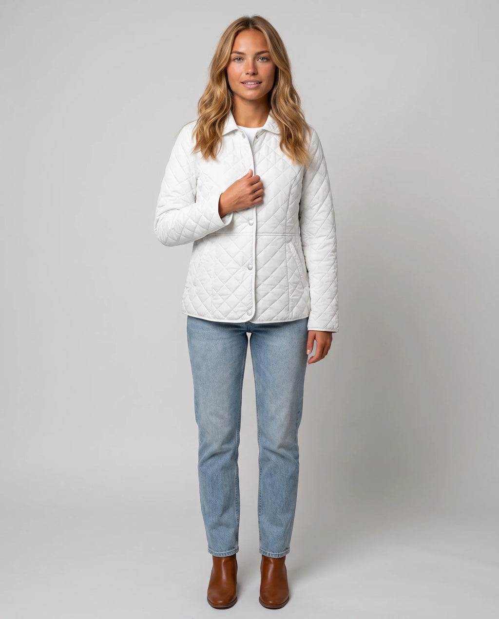 Veste matelassée à col chemise