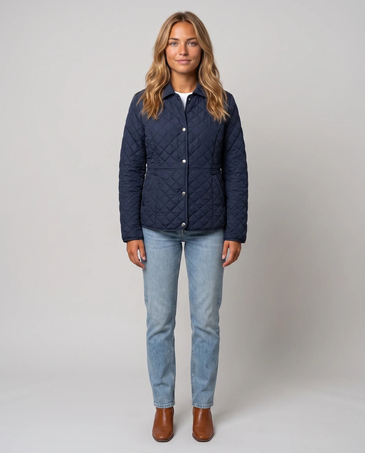 Veste matelassée à col chemise