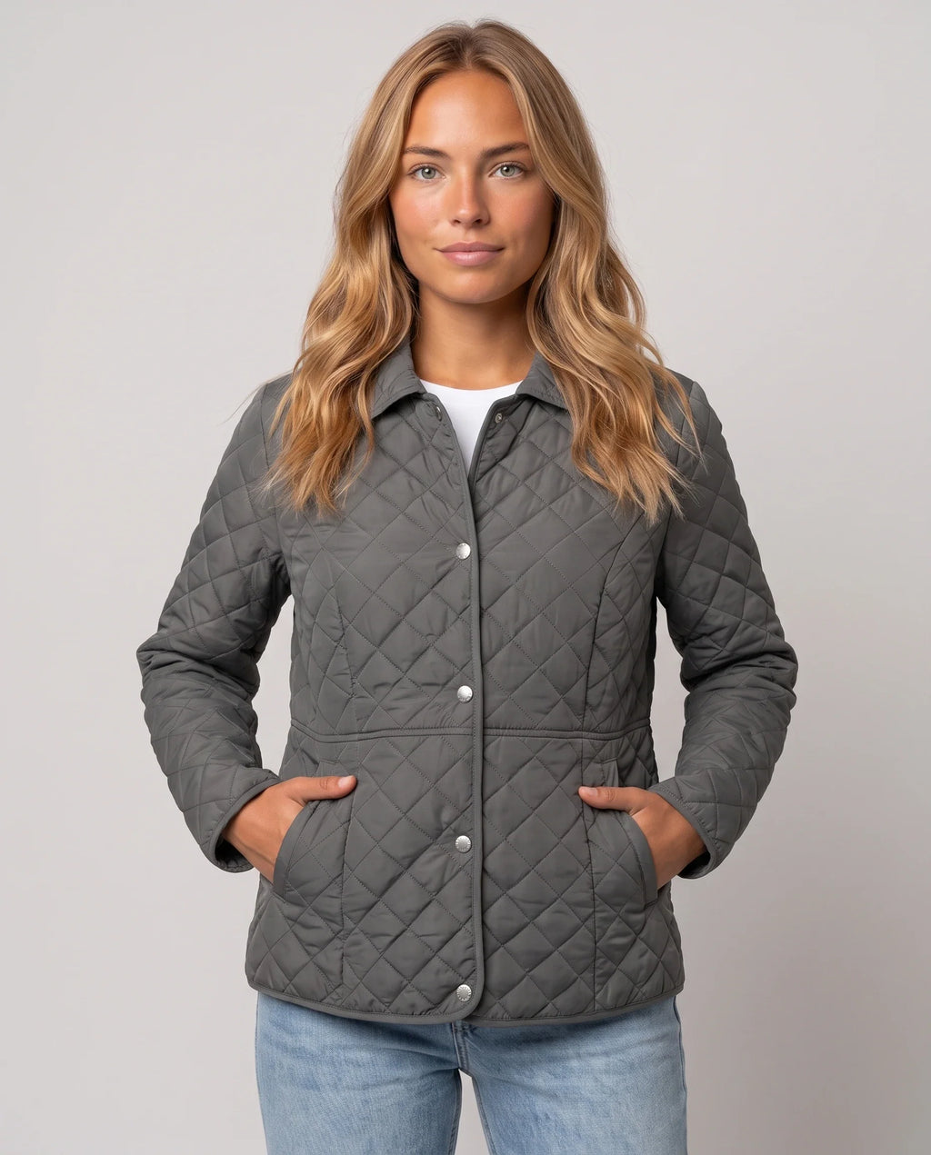 Veste matelassée à col chemise