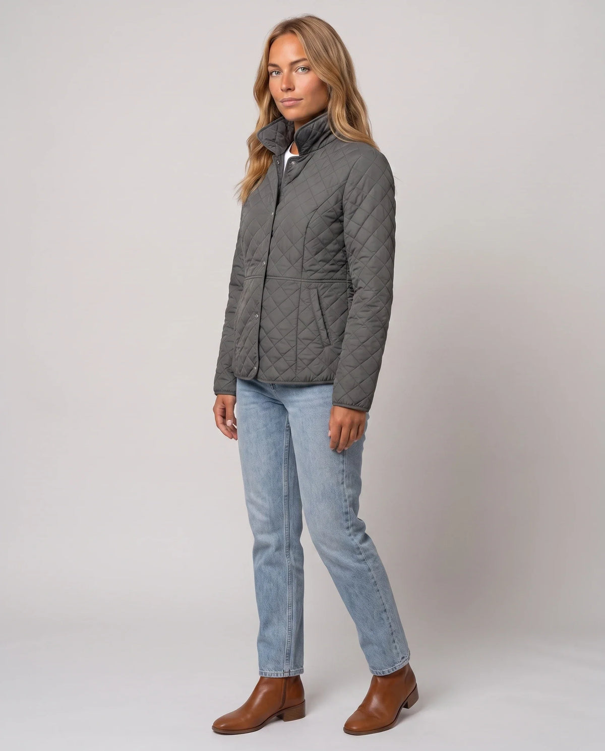Veste matelassée à col chemise