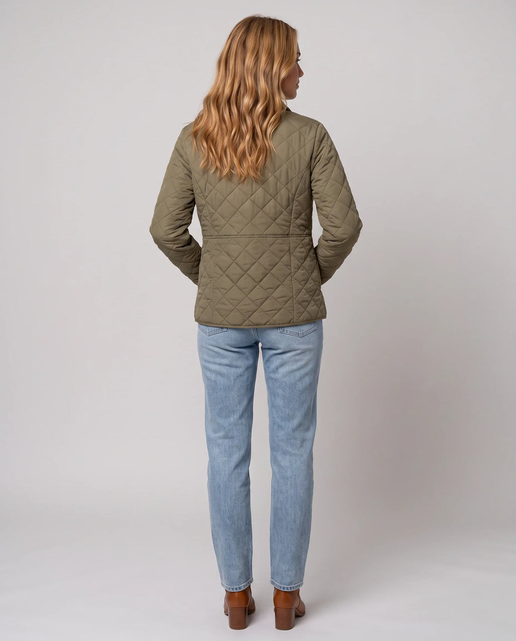 Veste matelassée à col chemise