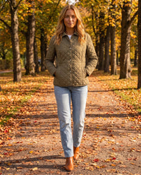 Veste matelassée à col chemise