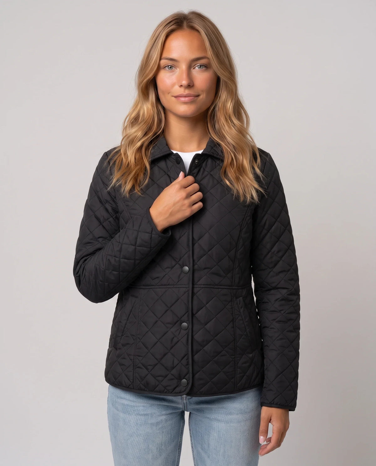 Veste matelassée à col chemise