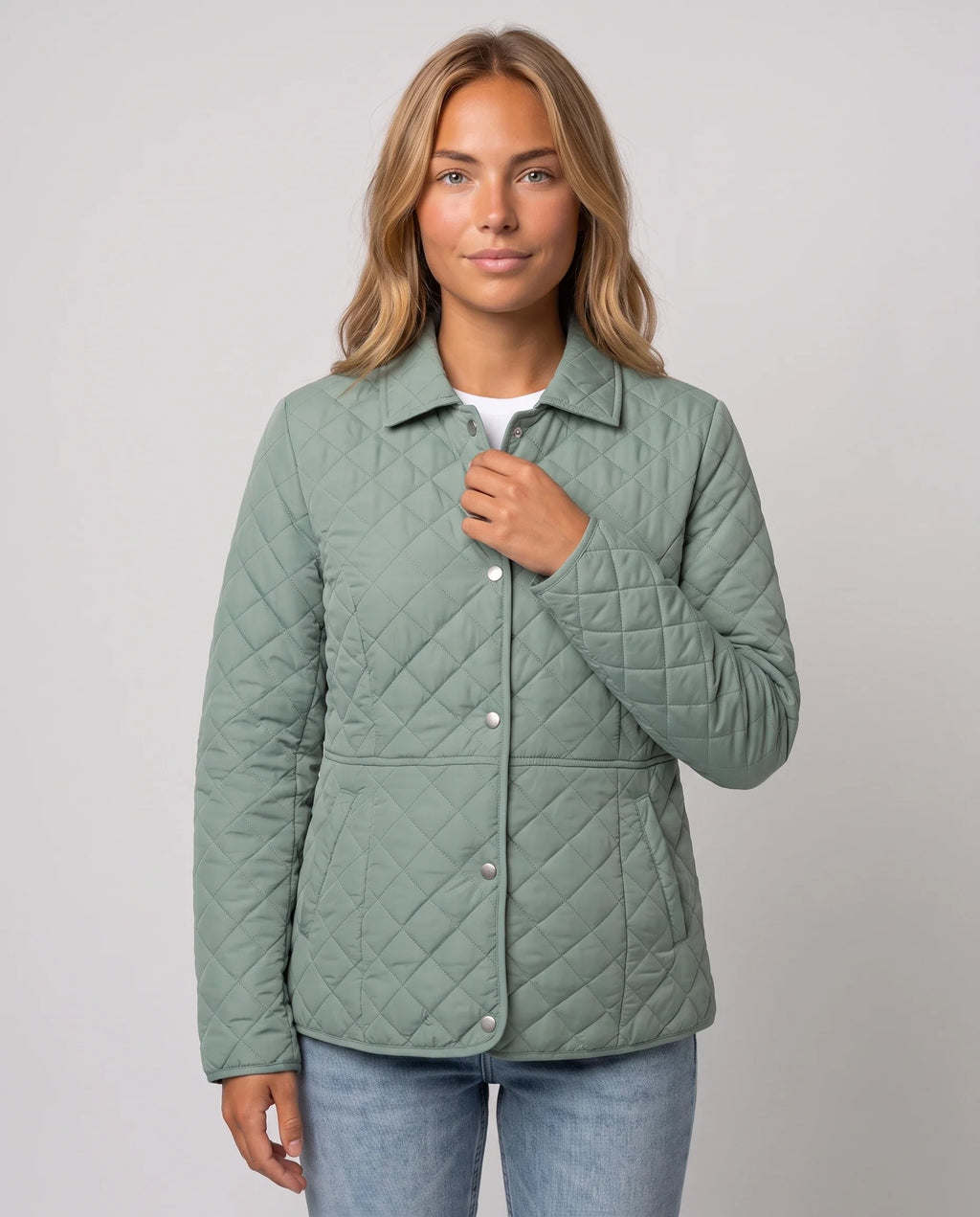 Veste matelassée à col chemise