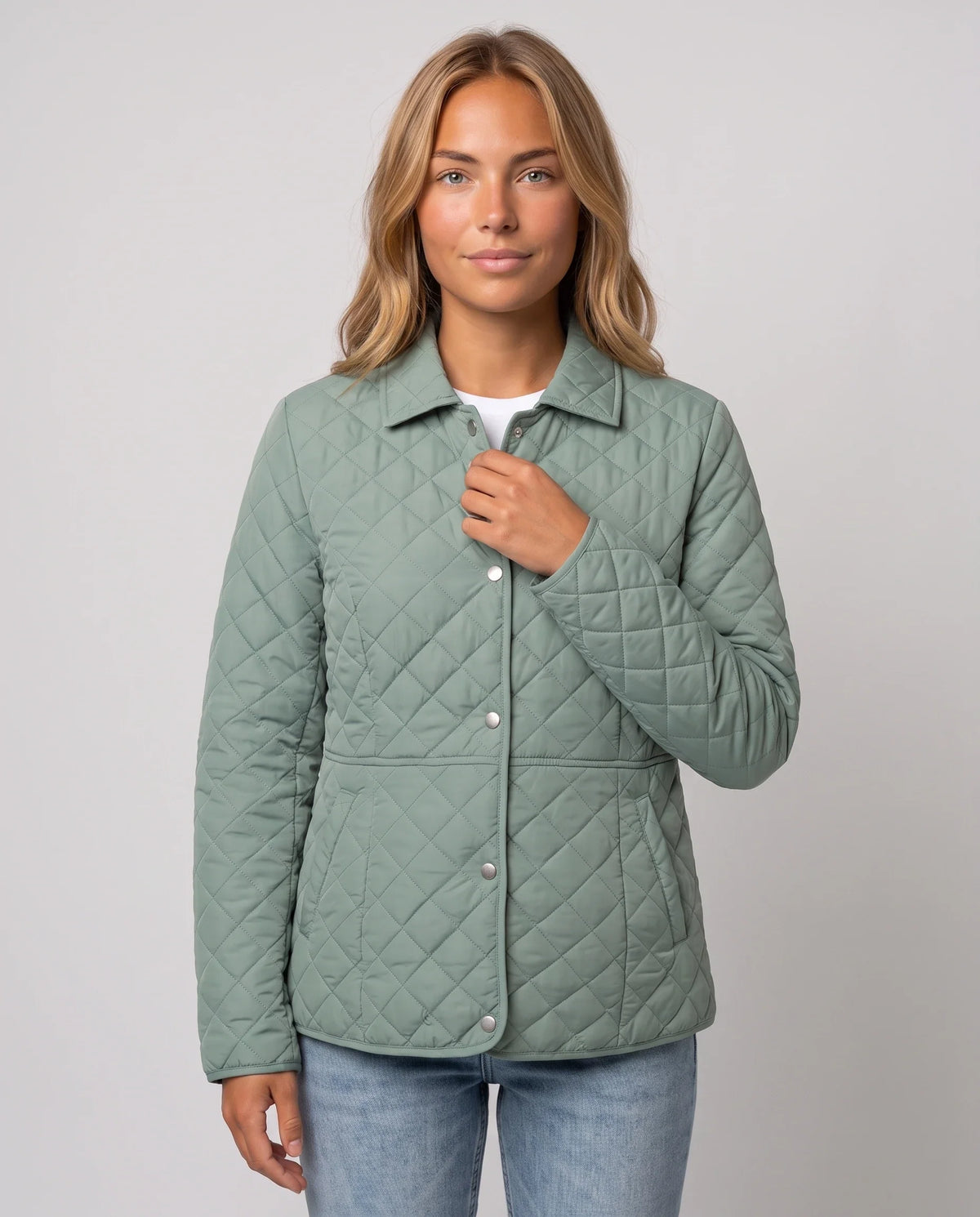 Veste matelassée à col chemise