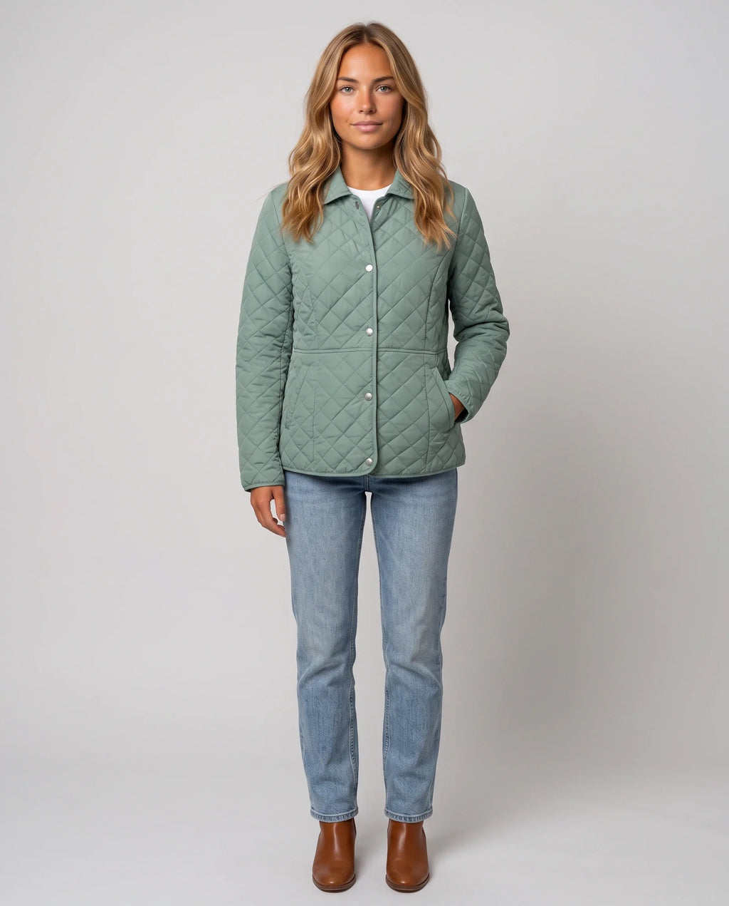 Veste matelassée à col chemise
