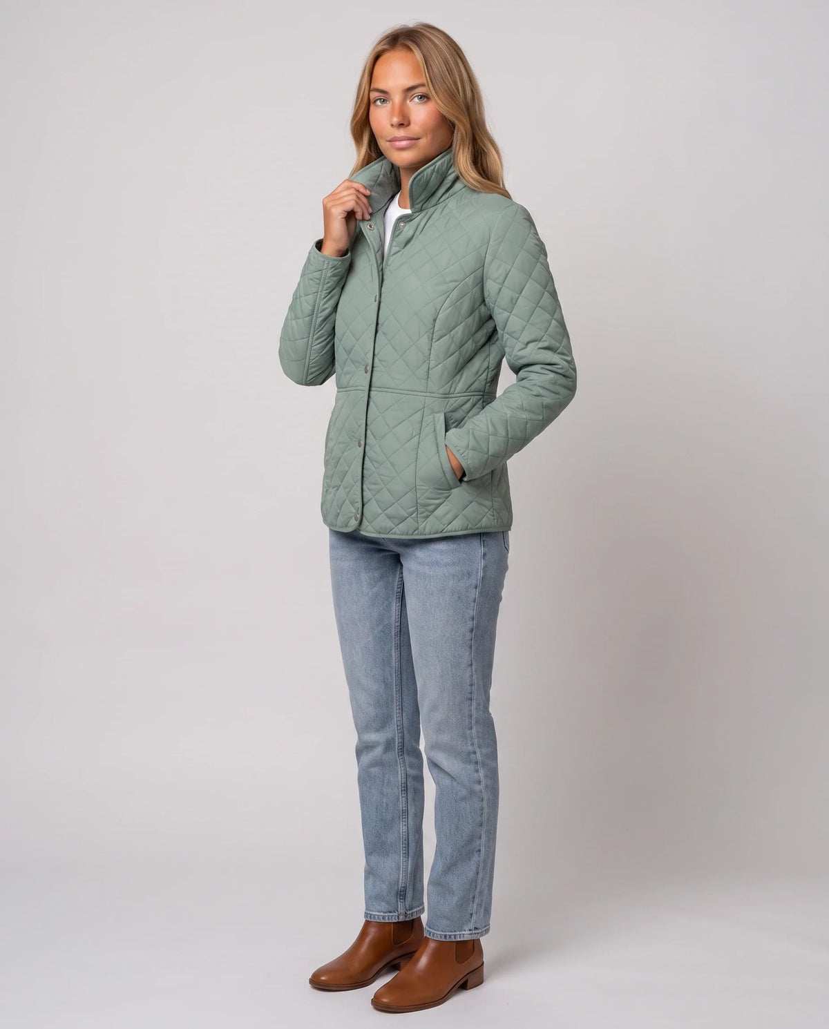 Veste matelassée à col chemise