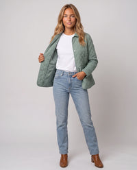Veste matelassée à col chemise