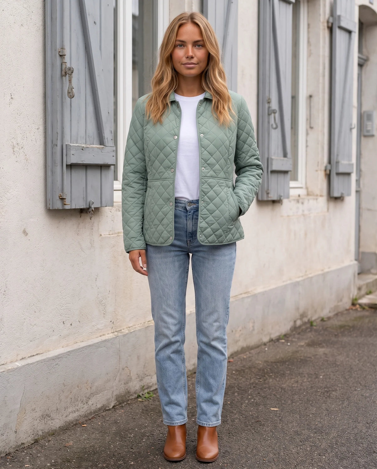 Veste matelassée à col chemise