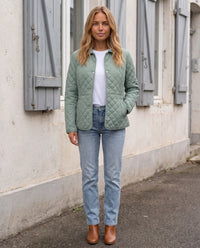 Veste matelassée à col chemise