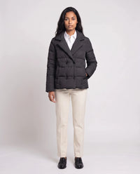 Veste matelassée courte à col tailleur