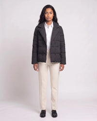 Veste matelassée courte à col tailleur