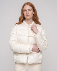 Veste matelassée jacquard à brandebourgs