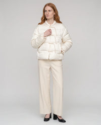 Veste matelassée jacquard à brandebourgs