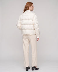 Veste matelassée jacquard à brandebourgs