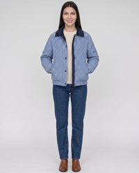 Veste matelassée réversible vichy